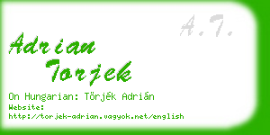 adrian torjek business card